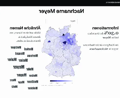 Die Verbreitung von Nachnamen in Deutschland